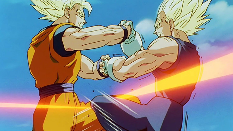 Goku and Vegeta from Dragon Ball Z anime