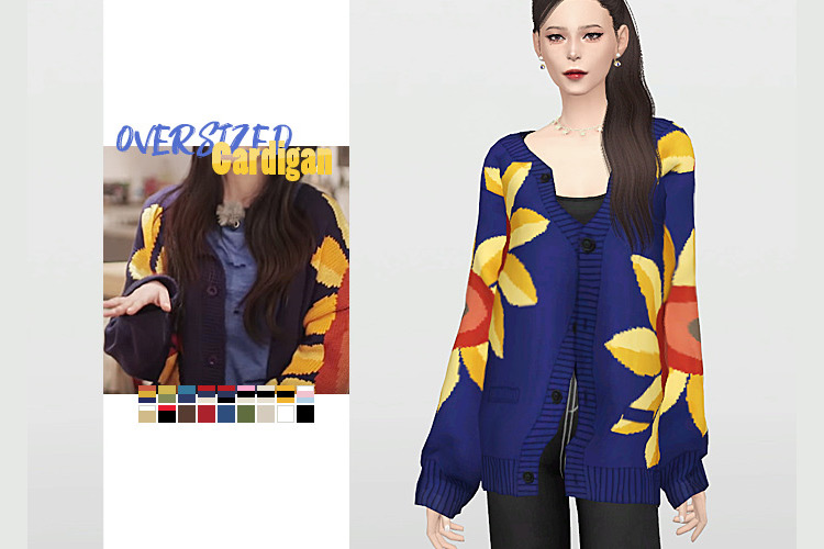 Sims 4 Long Cardigan