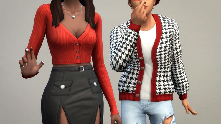 Sims 4 CC  Best Cardigans For Your Snuggly Needs  Male   Female    FandomSpot - 97