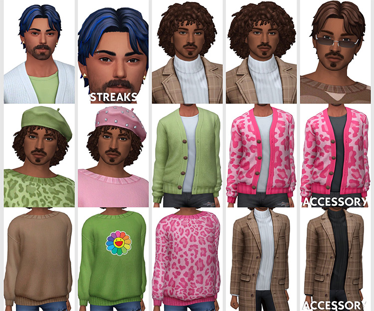 Aharris00Britney & ayoshi’s Felix Cardigan Sims 4 CC