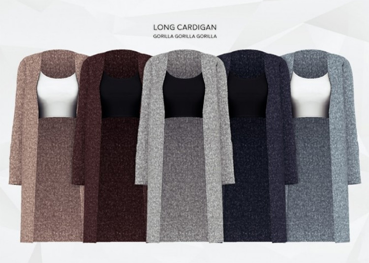 Sims 4 CC Cardigan