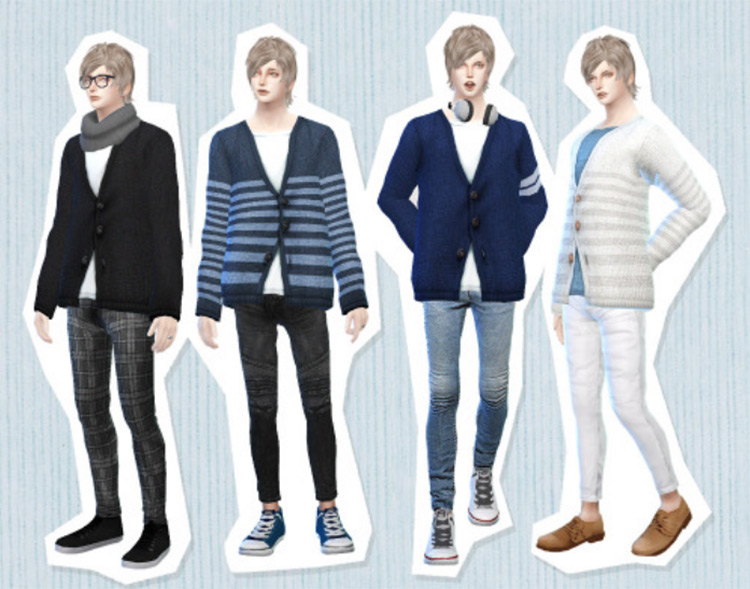 Sims 4 CC  Best Cardigans For Your Snuggly Needs  Male   Female    FandomSpot - 6