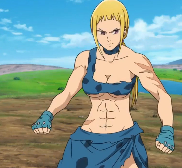 AESTHETIC ART on X: Which anime character would you like to see with big  muscles? #womanmuscle #femalemuscle  / X