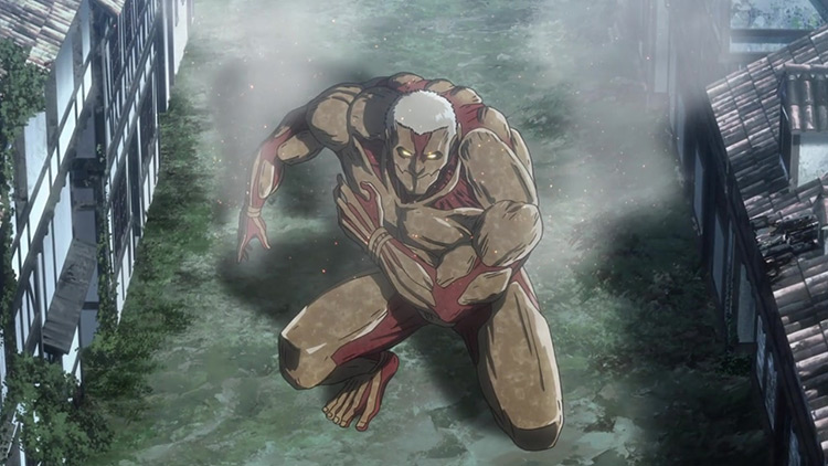 The Armored Titan in Attack on Titan anime