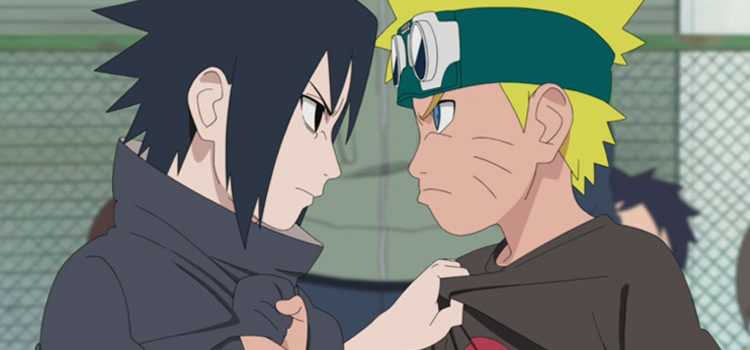 Young Naruto and Sasuke Fight Screenshot
