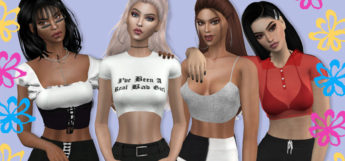 Brittney Collection - TS4 2000s Outfits Preview