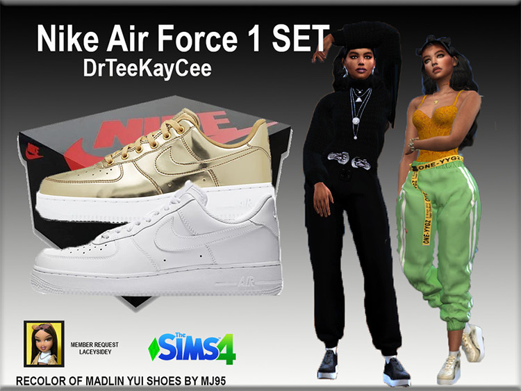 Nike Air Force 1 Sneakers - Sims 4 CC