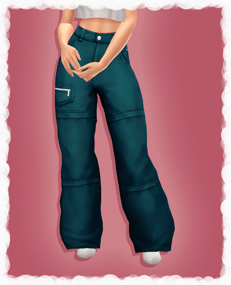 Baggy 2000s Pants - Sims 4 CC