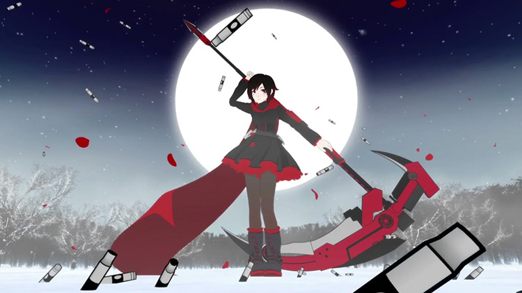 Ruby Rose RWBY anime screenshot