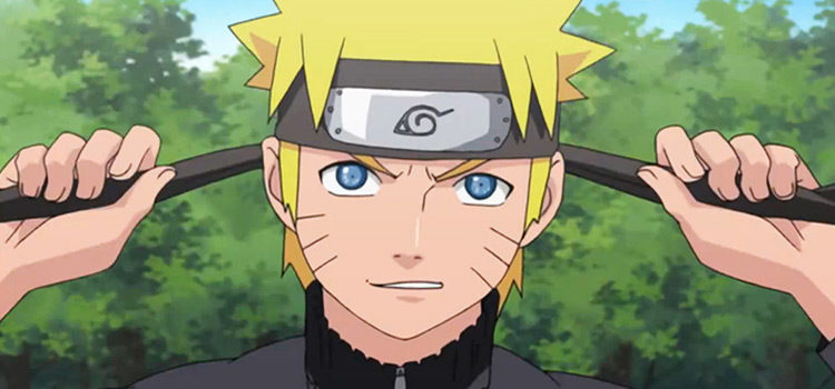 Naruto Tying His Headband