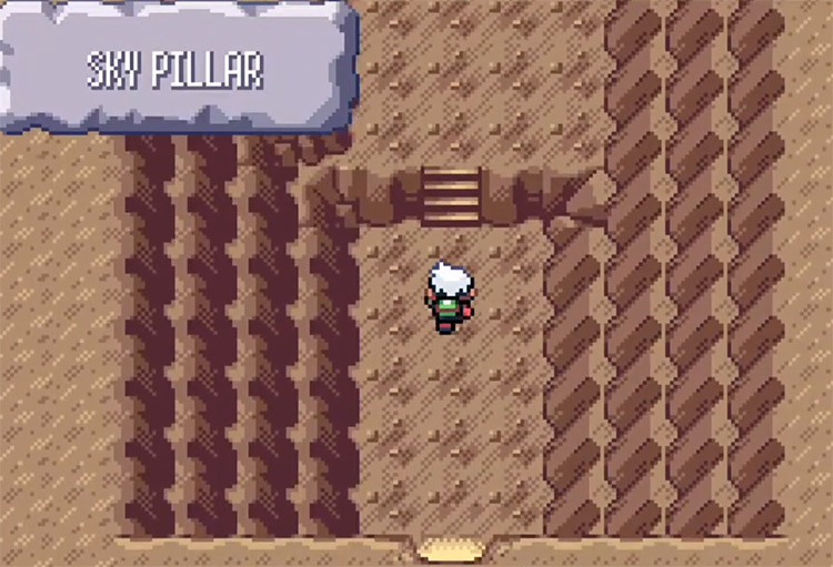 Sky Pillar entrance in Pokemon Emerald