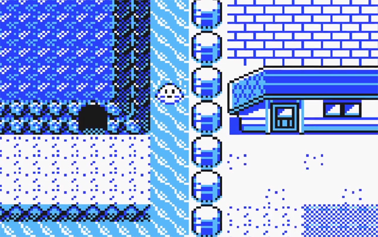 Cerulean Cave Entrance in Pokemon Yellow