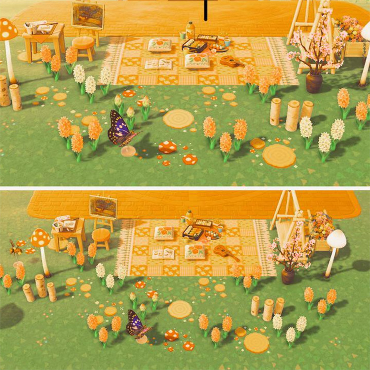 Fairycore-themed Picnic Area in ACNH