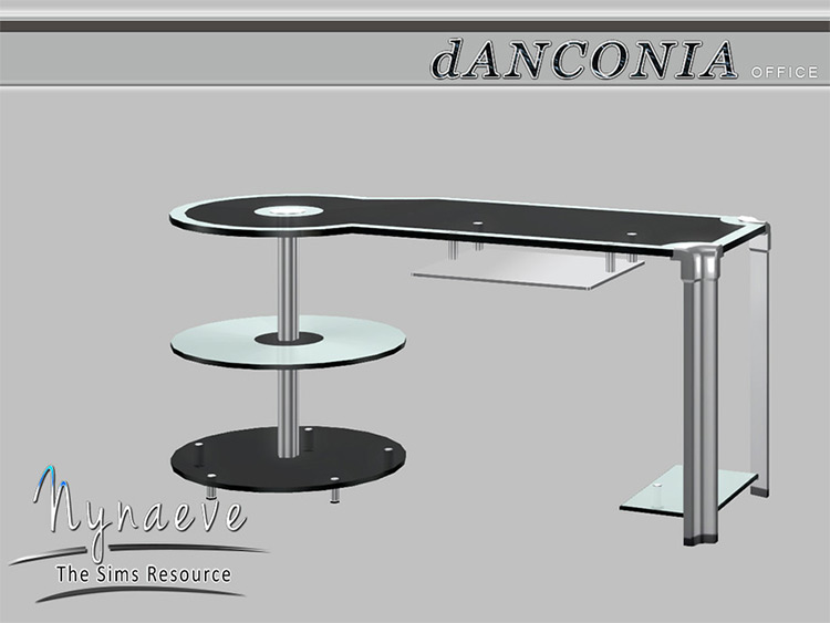 Futuristic Desk CC for Sims 4