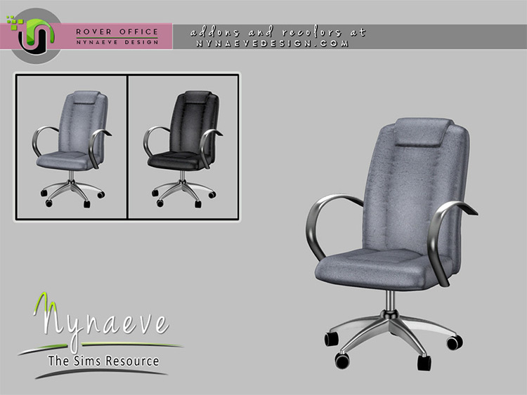 Basic desk chair CC for Sims 4