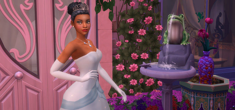 Princess Tiana Disney Dress in The Sims 4