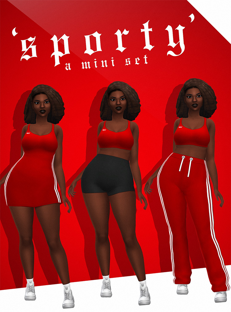 Sports Dresses CC for The Sims 4