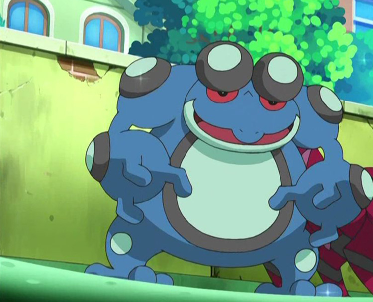 Seismitoad Pokémon anime screenshot