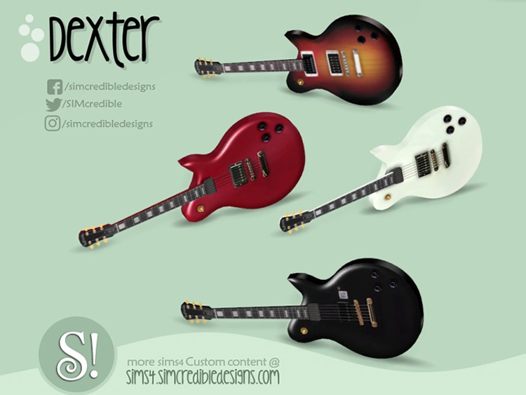 Best Custom Guitar CC   Mods For The Sims 4   FandomSpot - 4