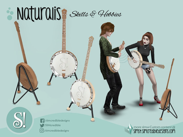 Tenor Banjo Sims 4 CC screenshot