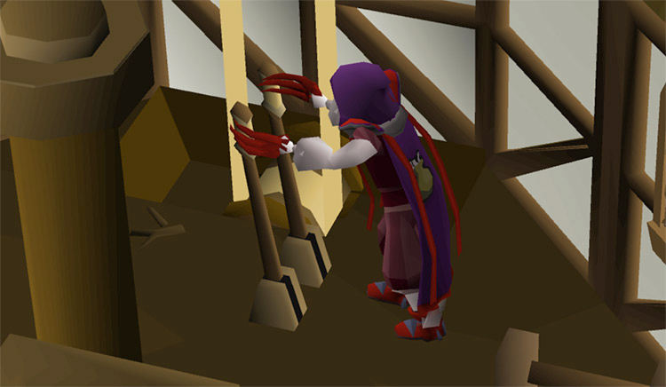 Player operating the Windmill Controls / OSRS