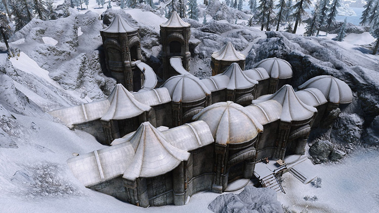 The dwarven ruin of Mzinchaleft (Screenshot) / Skyrim