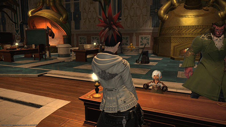 Professor Rurusha and her Assistant in the Old Sharlayan Studium / FFXIV