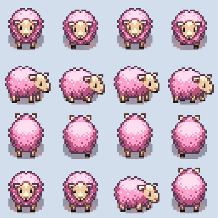 Pink Sheep / Stardew Valley Mod