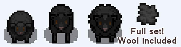 Black Sheep & Void Sheep Replacer / Stardew Valley Mod