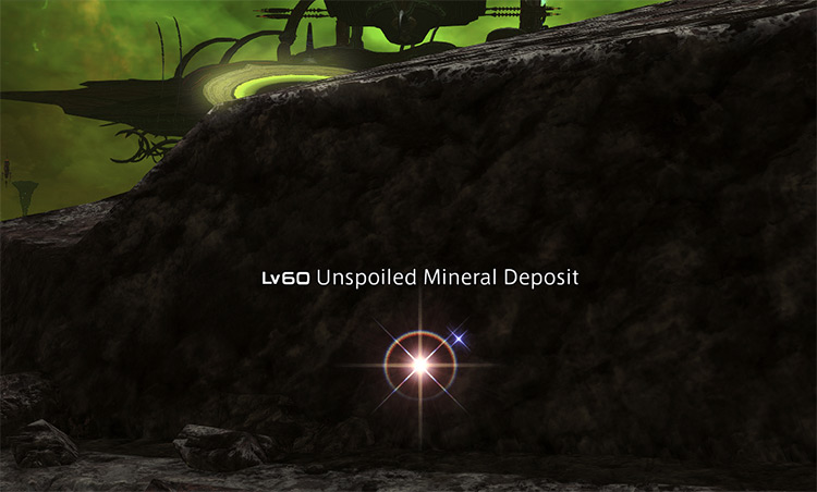 Lv60 Unspoiled Mineral Deposit Screenshot / FFXIV