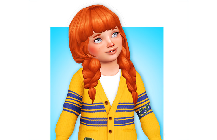 Lily Toddler Hair by neavys-sims Sims 4 CC