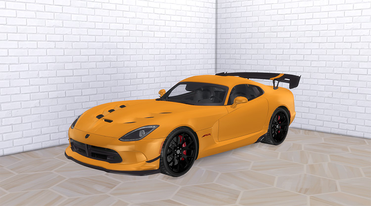 Orange Dodge Viper ACR (2016) TS4 CC