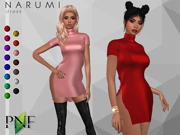 I dress every day. SIMS 4 latex Dress.