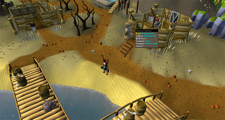 The bank at the Corsair’s Cove / OSRS