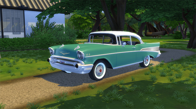 Retro Chevrolet Bel Air (1957) for The Sims 4