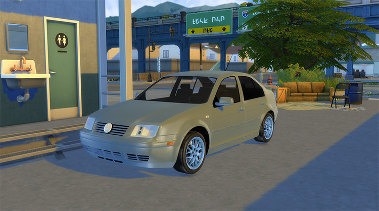 Volkswagen Jetta (2004) Sims 4 Car CC