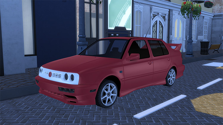 Red VW Jetta (1995) TS4 CC