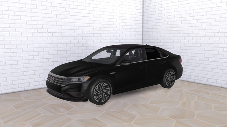 Black VW Jetta Car (2020) Sims 4 CC