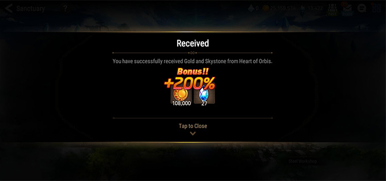 Breath of Orbis (200% Max Level Rewards) / Epic Seven