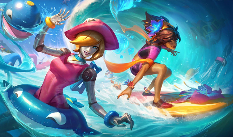 Pool Party Taliyah Skin Splash Image from League of Legends