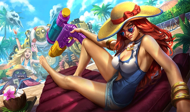 Pool Party Miss Fortune Skin Splash Image from League of Legends