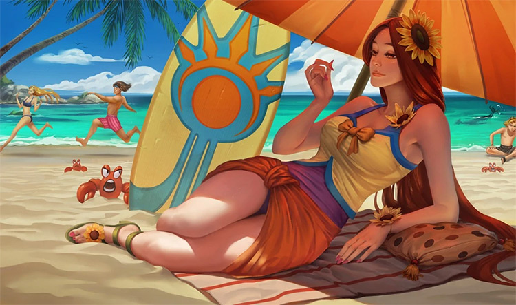 Pool Party Leona Skin Splash Image from League of Legends