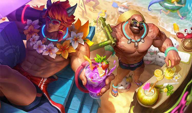 Pool Party Braum Skin Splash Image from League of Legends