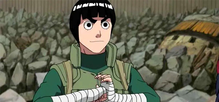 Rock Lee close-up from Naruto Anime