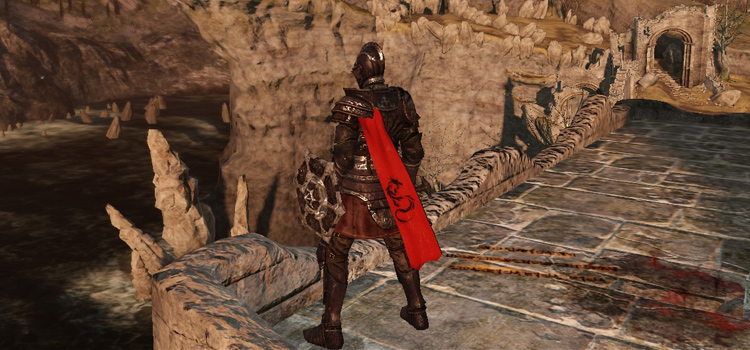 Drakeblood Knight Cape in DS2 (Modded)