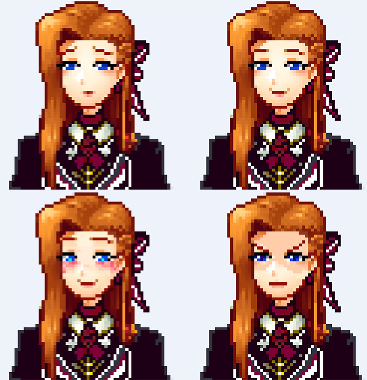 Alternative Clothes for Female Elliott / Stardew Valley Mod