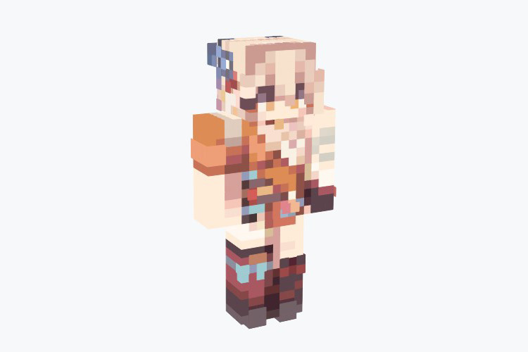 Yoimiya Genshin Minecraft Skin