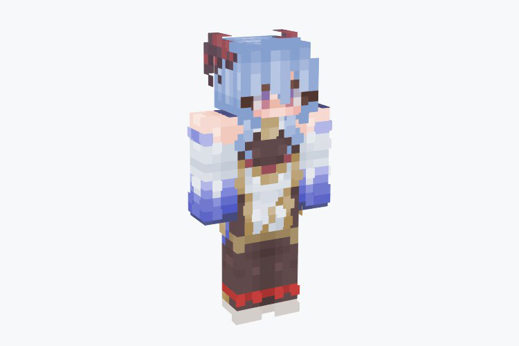 Ganyu Genshin Impact Minecraft Skin