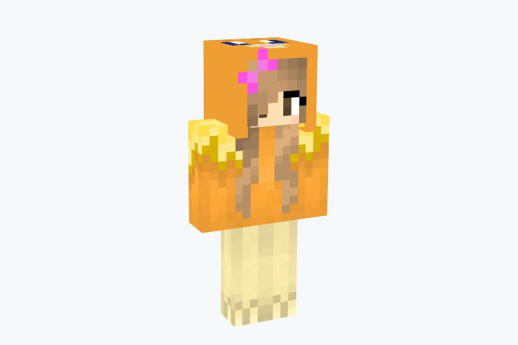 Torchic Hoodie Girl Minecraft Skin