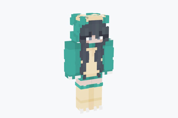 Snorlax Hoodie Girl Minecraft Skin